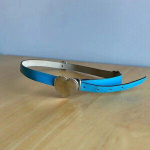 Kids Vintage Belt with Heart Clasp | Teal Vintage Belt | Vintage | Heart | Belt